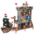 KidKraft - Ensemble de jeu en bois Pirate's Cove avec 17 accessoires dont bateau de pirate et figurines, son et lumière-0
