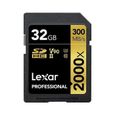 LEXAR Carte SD Professional 2000X 32Go 300Mo/s-0