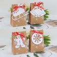 24 Pieces Sacs Cadeaux De Bonbons De Noel Avec Des Cordes Sacs A Biscuits Joyeux Noel Invites Boites D Emballage Decor De Fete Achat Vente Boite A Dragees Cdiscount