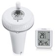 Inkbird Thermomètre Piscine Flottant sans Fil Radio, Thermomètre de Température d'eau Lcd avec Récepteur Numérique Exterieur [10]-0