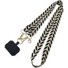 Bandoulière Universelle - BOOLING - Motif Feuille - Noir - Pratique - Installation Facile