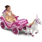 Huffy Disney Princess Royal cheval et calèche Voiture électrique à batterie Rose, à partir de 3 ans