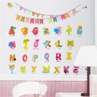 Autocollant mural Alphabet Anglais GETEK - Amovible PVC Imperméable - Décoration Chambre Enfants