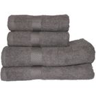 MAISON & MARQUES Serviette de douche - Noname - Lot de 2 - 100% coton - 70 x 130 cm - 500 g/m² - Gris