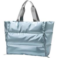 Sac de sport, sac de sport fourre-tout en nylon, imperméable sac de nuit, sac léger pour le camping de golf, bleu