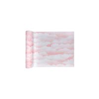 Chemin de table nuage rose pale 5m