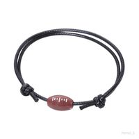 Boule Charme Bracelet Réglable Décoratif Bracelets Perles Fournitures Inspiration Mode Bijoux Cadeau pour Femmes Hommes Le rugby