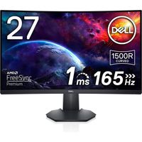 Dell S2722DGM Ecran de PC Gaming incurve 27" Quad HD LCD a retroeclairage LED VA 165 Hz 1 ms AMD FreeSync Premium Noir