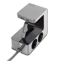 Legrand, Multiprise 4 prises (3680 W/16 A) avec 2 ports de charge USB (5 V/3,4 A), câble de raccordement de 1,5 m rotatif à 90°,