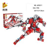 Robot miniature Jouet 12 en 1 Kit de Construction Briques Bâtiment Bricolage Pédagogique pour Enfants 6 -10 Ans-690011
