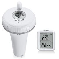Inkbird Thermomètre Piscine Flottant sans Fil Radio, Thermomètre de Température d'eau Lcd avec Récepteur Numérique Exterieur [10]
