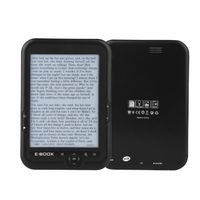 Zerone E-BOOK Reader E‑BOOK Reader E‑Ink 6 pouces E‑reader Résolution 1024 x 768 Écran 300 DPI Bleu Couverture (Noir 8G)