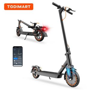 Trottinette Électrique Pliable Pour Adultes 8,5 Pouces - Batterie Classe A 10,4Ah, Autonomie 25-35 Km, App Connectée, Serrure & Support Téléphone