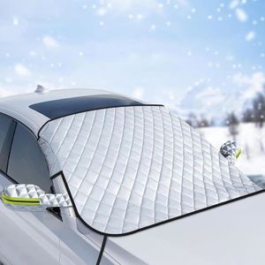 Couverture Neige 4 Couches Housse De Pare-brise Anti-gel Et Neige - Protection Hiver Et été Pour Voiture/SUV - Imperméable Et Coupe-vent Protection Anti-gel Voiture