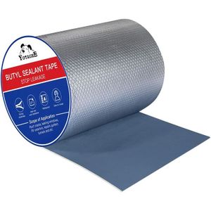 Ruban super imperméable à leau en caoutchouc butyle bande de papier daluminium super repair crack butyl waterproof tape 5cm*5m