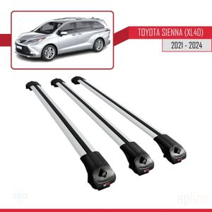 BARRES DE TOIT Compatible avec Toyota Sienna (XL40) 2021-2023 Bar