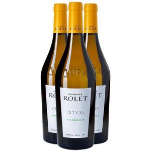 VIN BLANC Arbois Chardonnay Blanc 2016 - Lot de 3x75cl - Dom