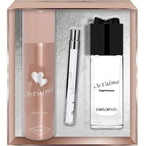 COFFRET CADEAU PARFUM Set De Parfum Femme - Je T  Capricieuse Coffret Eau 100 + Déodorant 150 Vapo