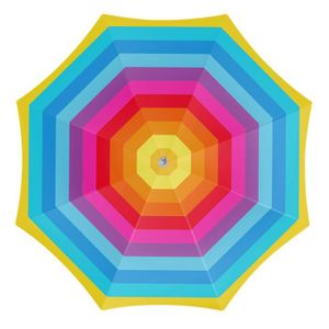 PARASOL Plage parasol arc-en-ciel 200 cm polyester