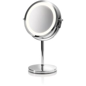 MIROIR ÉLECTRIQUE MEDISANA - Miroir cosmétique 2 en 1 - Argenté - Mé