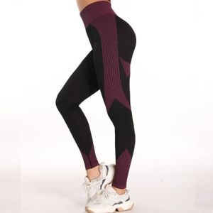 PANTALON Pantalons de yoga pour femmes Leggings d'entraînement taille haute Collants de butin texturés Mauve