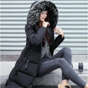 DOUDOUNE Doudoune MISSMAO Femme avec Capuche Chaud Fourrure Faux Elegant,Noir