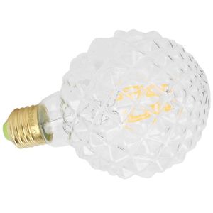 AMPOULE - LED Qqmora ampoule E27 Ampoule rétro G95 E27, forme Unique, lampe à Filament Vintage, 4W 220V, 360lm, lumière chaude deco led