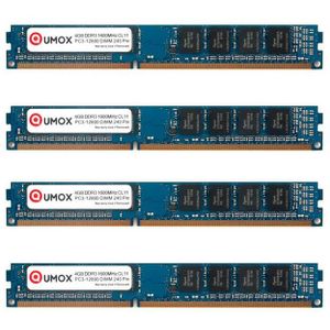 MÉMOIRE RAM QUMOX 16Go (4x 4Go) DDR3 1600 1600MHz PC3-12800 (2