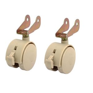 Kendalfloral Com Accessoires Pour Meubles Quincaillerie Sourcingmap 2pcs 2 Pouces Lit Bebe En Plastique Pivotant Tige Frein Avec Tan Roulette