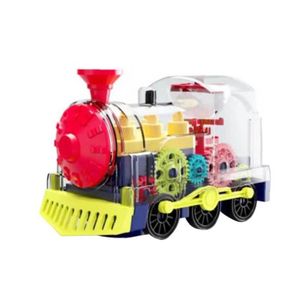 CIRCUIT Train de train avec lumières .Electric Train Toy drôle train transparent avec musique colorée Musique (pas de batterie)