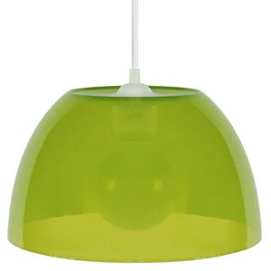 LUSTRE ET SUSPENSION TOSEL Suspension 1 lumière - luminaire intérieur - plastique vert - Style pop color - H70cm L25cm P25cm
