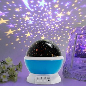 OBJETS LUMINEUX DÉCO  Projecteur LED d'intérieur rotatif en forme d'étoiles idéal pour une chambre à coucher ou comme cadeau pour les enfants
