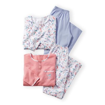 Pyjama Femme Triumph – Ensemble Manches Longues Coton Confortable Et Élégant