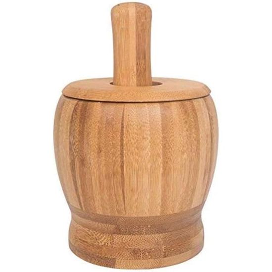 Mortier et pilon en acier inoxydable avec couvercle, ensemble de bols à mélanger en métal, base antidérapante pour broyer les épices, pesto en poudre, purée d'herbes, écraser les pilules (taille : L