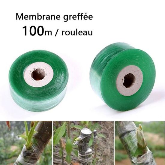 Hemobllo - Ruban De Greffe Auto-adhésif Pour Arbres Fruitiers, 2 Rouleaux, Extensible, Facile à Utiliser, Sans Résidu