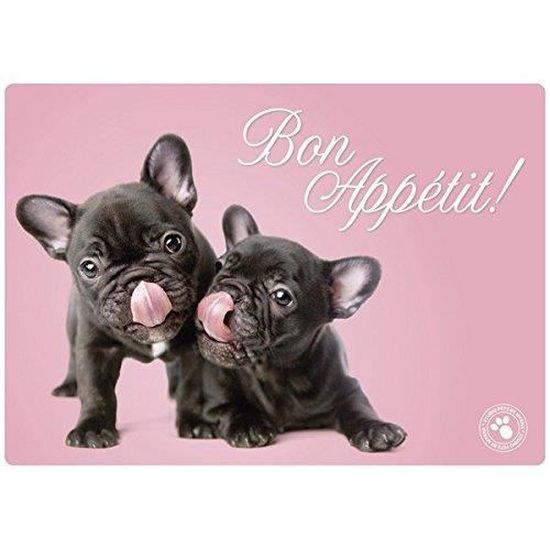 Set De Table Bouledogue Francais Achat Vente Set Accessoire Cuisine Set De Table Bouledogue Fra Cdiscount