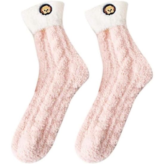 Chaussettes Femme Polaire Chaussettes Thermiques Chaudes Lot De 5