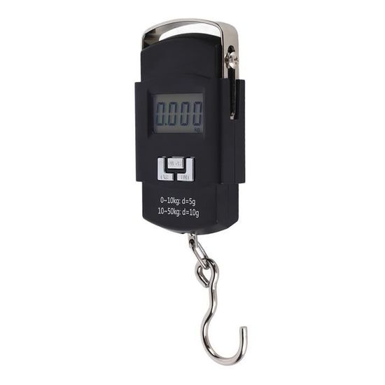Balance Digitale Suspendue HEETA 110 Lb - Pour Pêche Et Bagages, écran LCD Rétroéclairé, Crochet