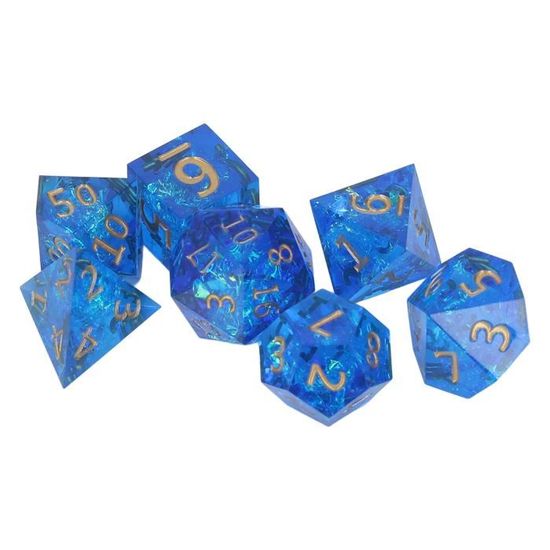 5 Pièces/Ensemble Dés Polyédriques Acryliques Colorés