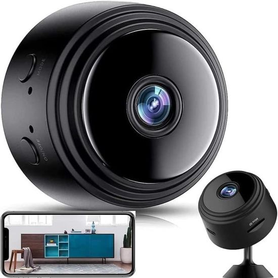 Mini Caméra Espion WiFi 1080P - Détection De Mouvement, Vision Nocturne - Idéale Surveillance Maison, Bureau, Voiture