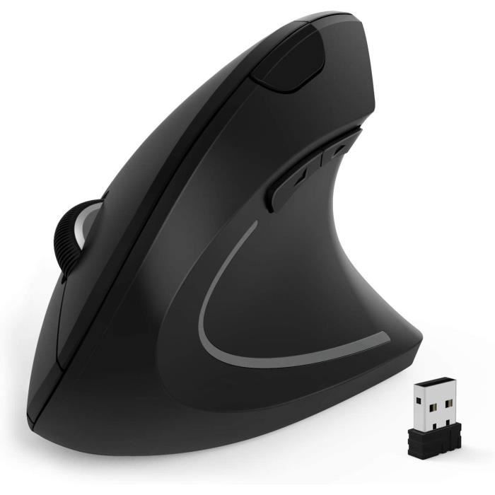 Souris Verticale Sans Fil 3SBUSS - Ergonomique Pour Droitiers, 6 Boutons, DPI Réglable, Compatible PC/Mac - 10