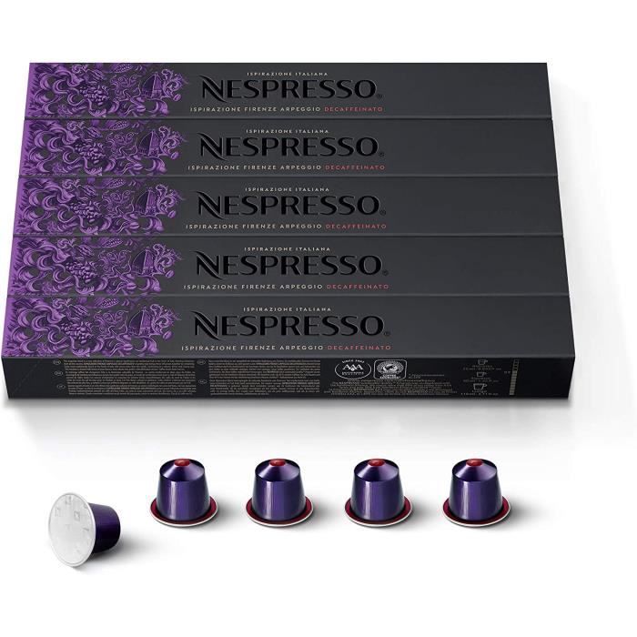 Original 50 Capsules Arpeggio Decaffeinato Intensité 9 Pour