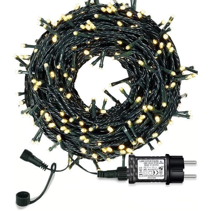Guirlande lumineuse décorative extérieur 30M 300 LED 8 modes pour sapin de Noël