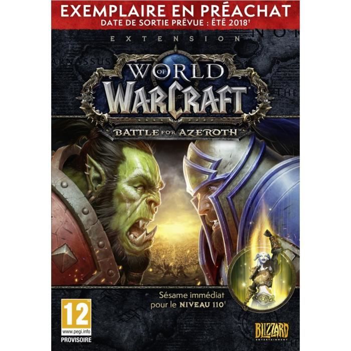 World of Warcraft Extension Battle for Azeroth Prepurchase Edition
