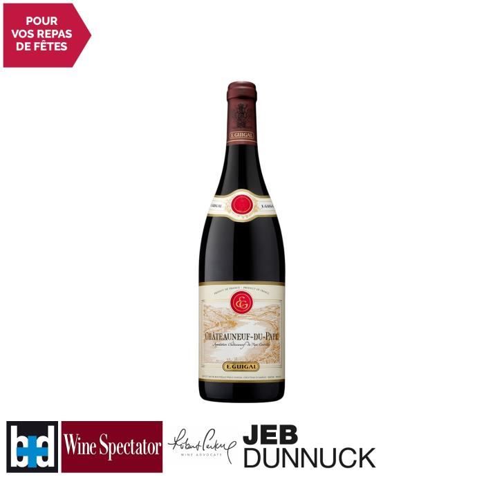 Châteauneuf-du-Pape Rouge 2016 - 75cl - Maison Guigal - Vin AOC Rouge de la Vallée du Rhône - 16.5-20 Bettane Desseauve - Cépages