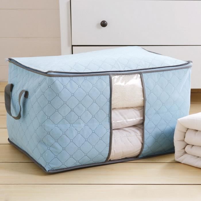 Sac de Rangement pour Couette en épais Non-tissé Sac de Rangement sous lit pour Édredons Couvertures Oreillers Vestes Vêtements