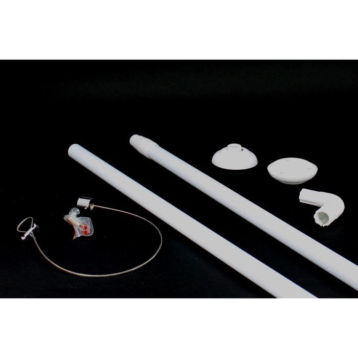 Barre d angle de baignoire BLANC