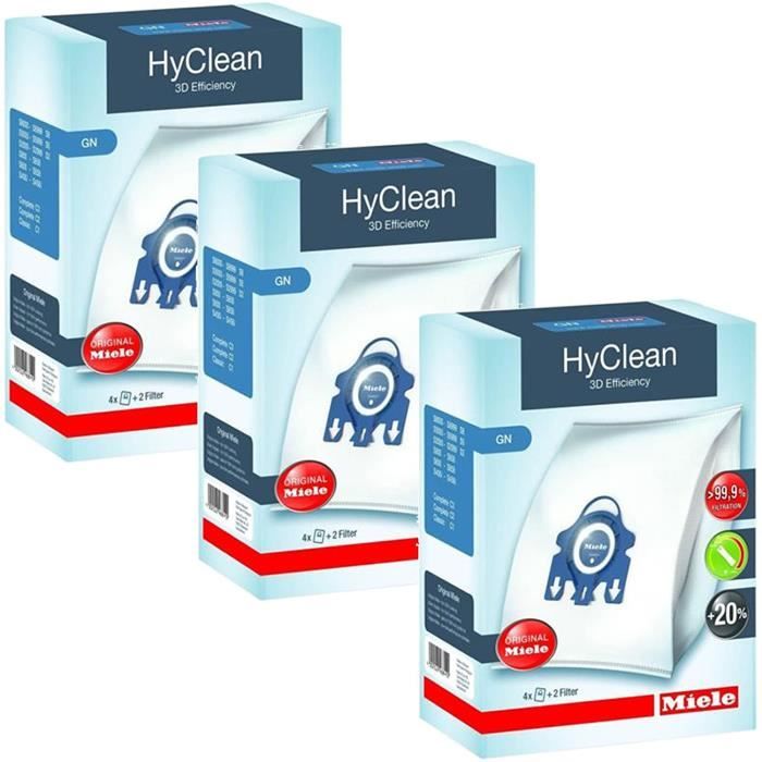SAC ASPIRATEUR Miele GN vide Hoover Sacs - Complete C2 C3 Cat & Dog Powerline Silence Ecoline Véritable origine HyClean +149