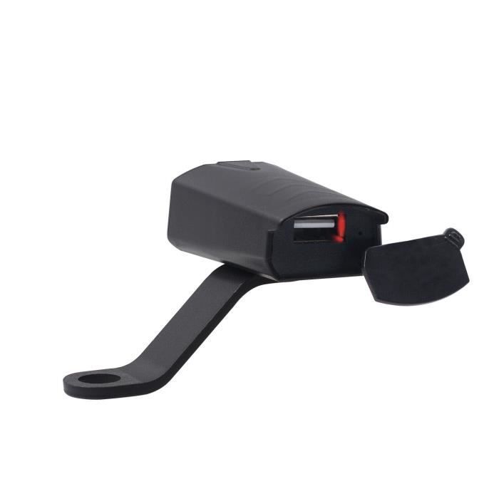 Chargeur de moto étanche 12V-24V Moto ReaView Miroir USB Chargeur USB Prise de l'adaptateur secteur avec acce