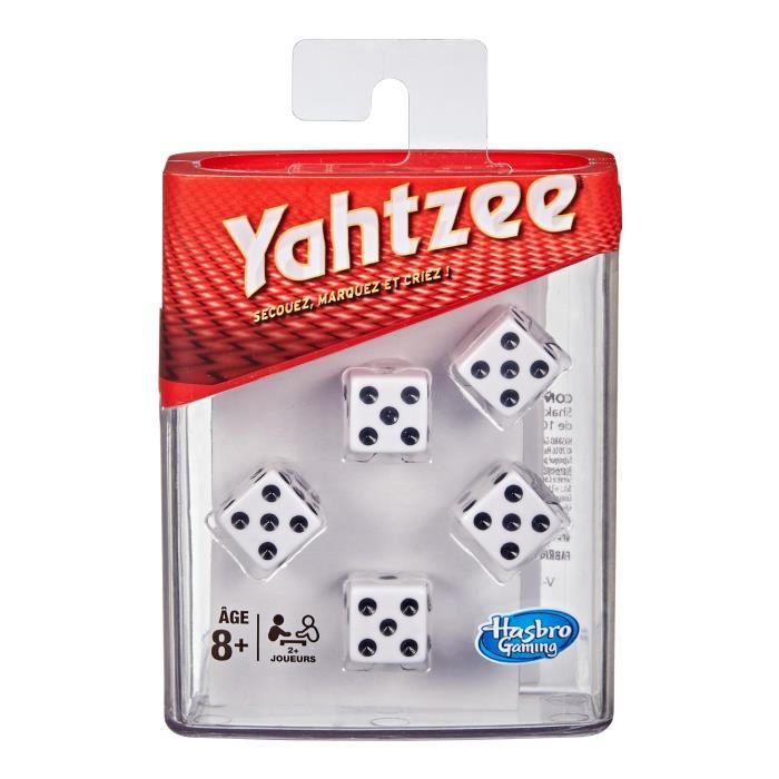 Yahtzee Classique - Hasbro Gaming - Jeu de societe - Jeu de dés - Version Francaise